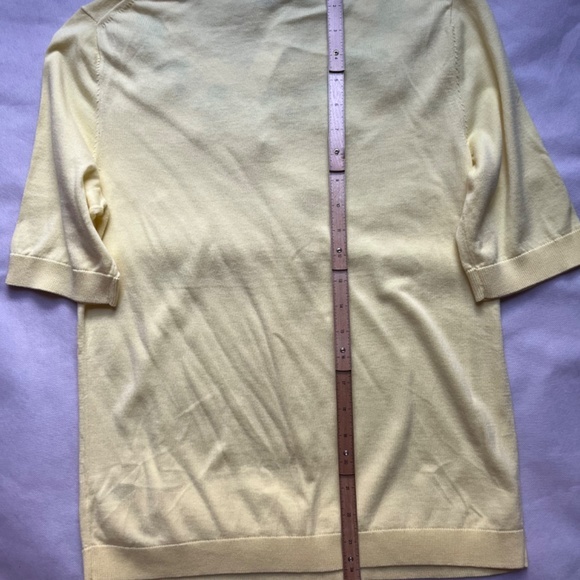 Talbots‎ Sequins Cotton Pineapple Beaded Hawaii Sweater Summer Jeweled Top Shirt - Picture 7 of 7